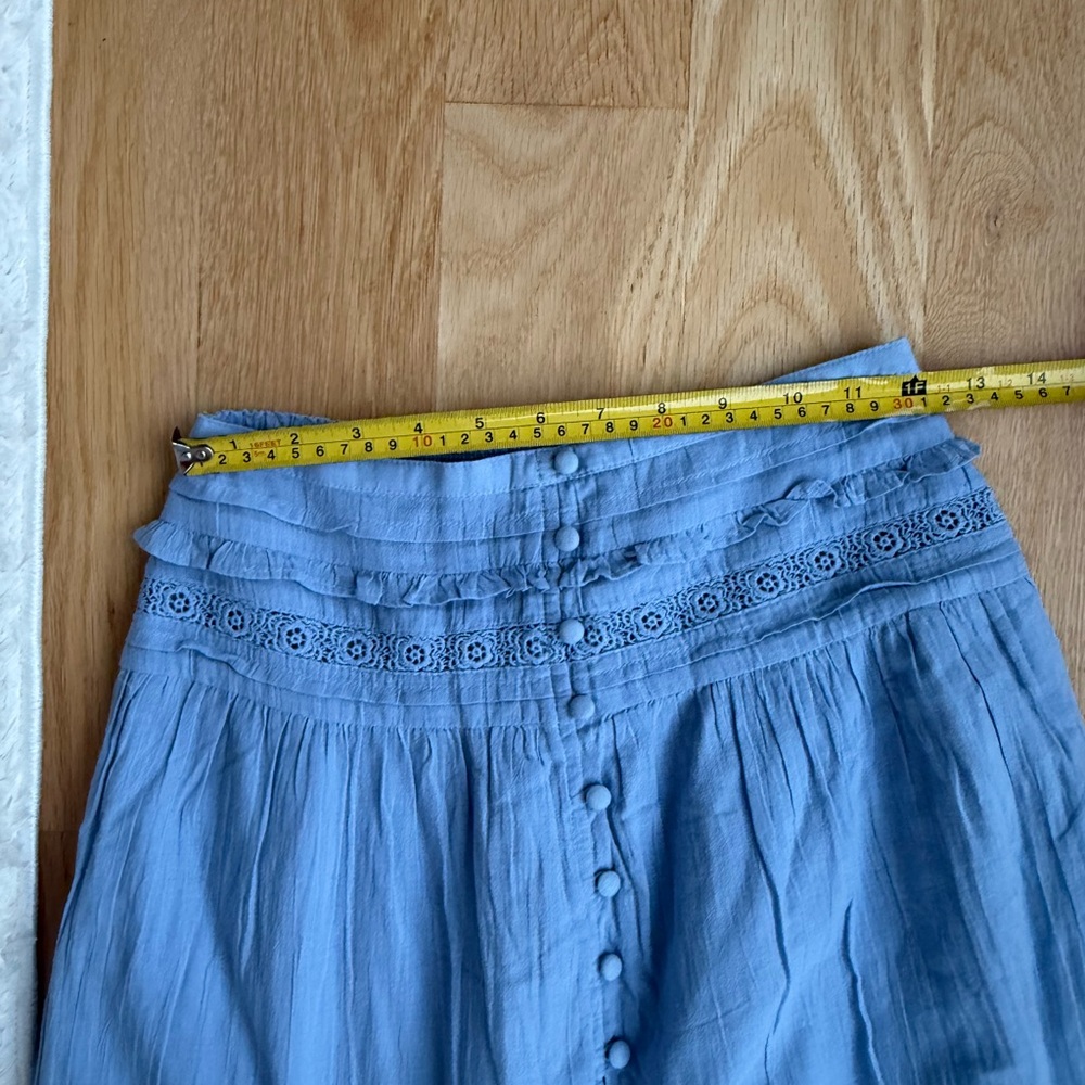 Aerie Sky Blue A-Line Tiered Skirt - Picture 8 of 8